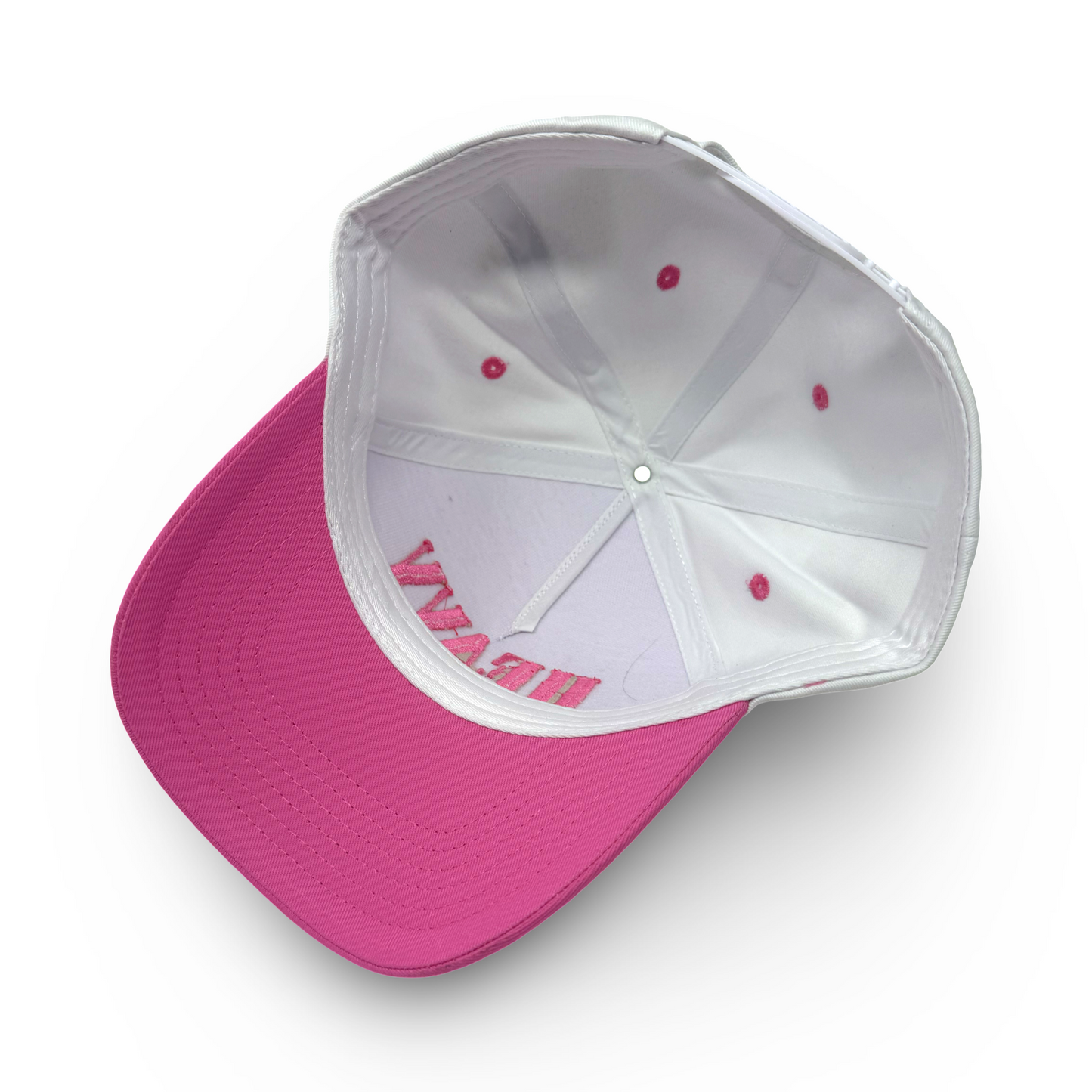 Pink & White Logo Hat