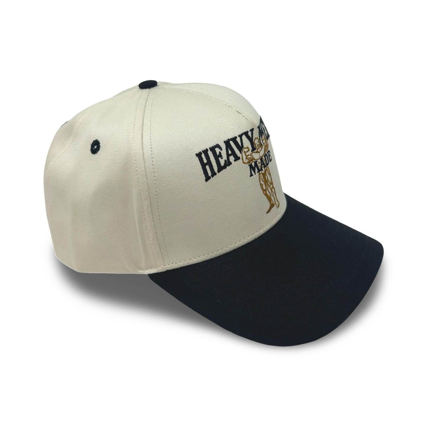 Logo Hat Cream and Black