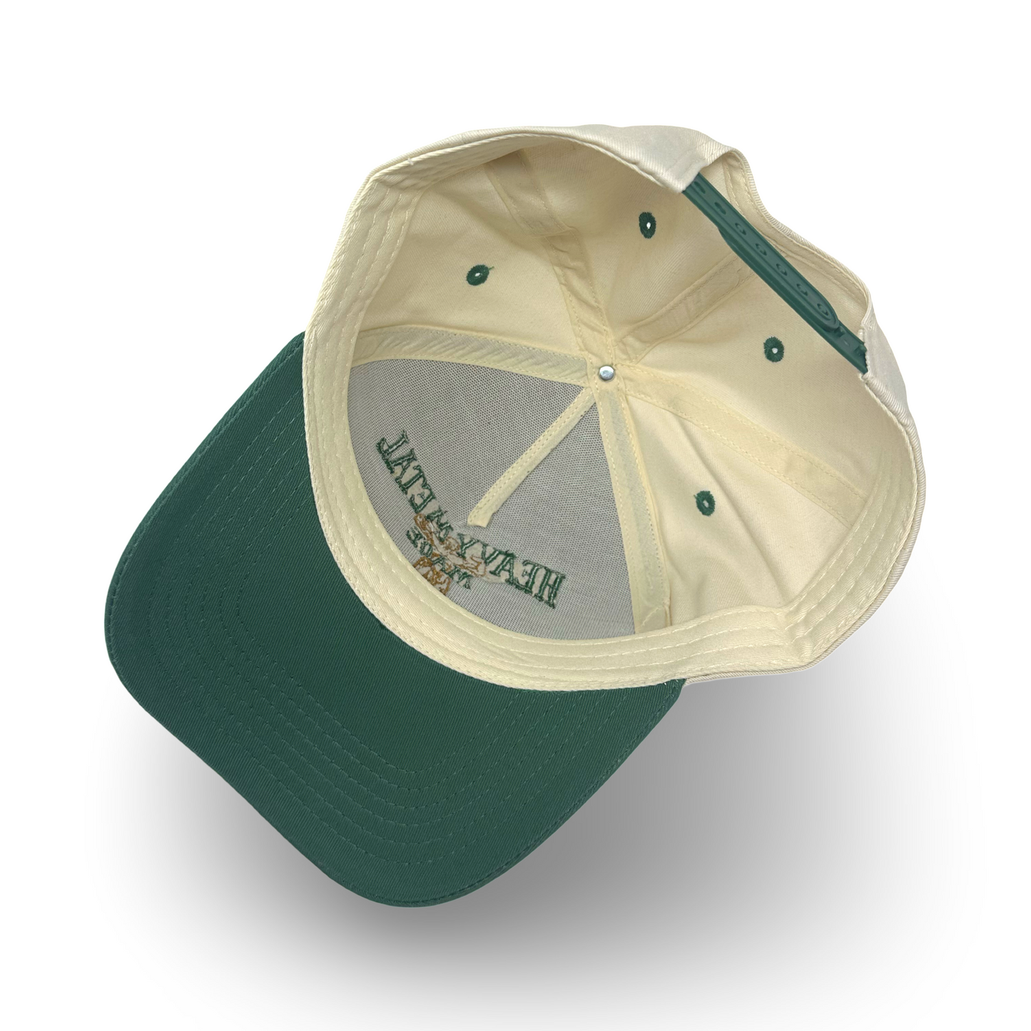 Logo Hat Cream and Green