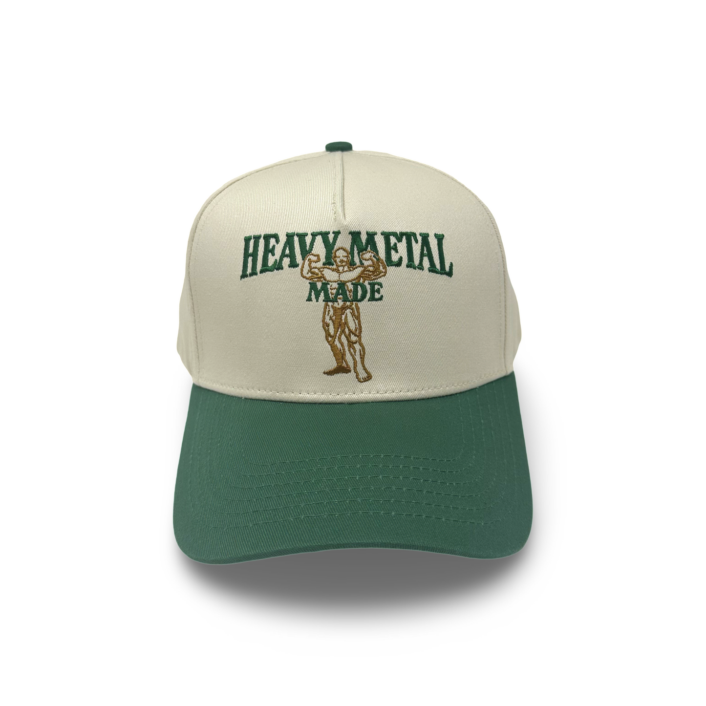 Logo Hat Cream and Green