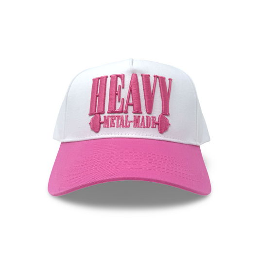 Pink & White Logo Hat